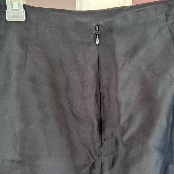 Unger Silk chiffon black Skirt Size 14 like new - Picture 5 of 6